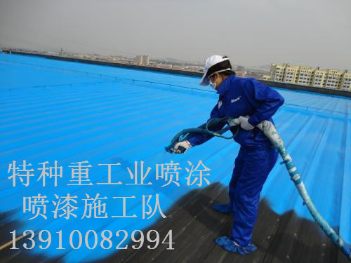 沙湖原种场除锈喷漆 & 设备厂房翻新